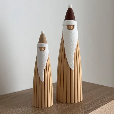 Wąski Mikołaj Świąteczna Dekoracja 3D